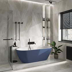 Corpa Nera Salieri/Сальери ванна акриловая отдельностоящая 170х80х56, белый матовый