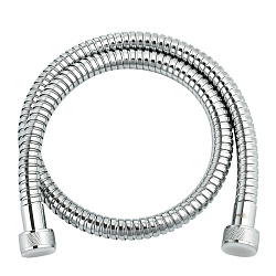 Шланг душевой 0.8 м, нерж. сталь/хром, пакет с подвесом