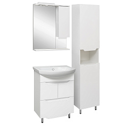 Зеркальный шкаф/прав/с/с/белый(60см) Viktoria/AQUA DE MARCO