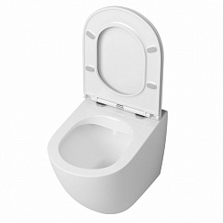 Corpa Nera Bosso/Боссо унитаз приставной безободковый, быстросъемное сиденье с микролифтом, белый