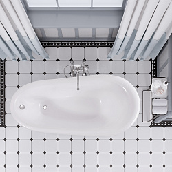 Edelweiss ванна /Nova Gel/белая/золотые ножки(170см*78см*75см) Ванны/AQUA DE MARCO