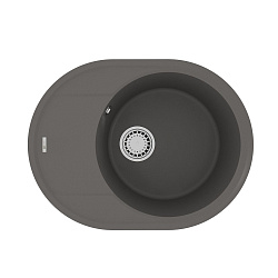 LACHA 620 Мойка кухонная из кварцгранита цвет: серый шёлк комплектация: крепеж, сливная арматура с п