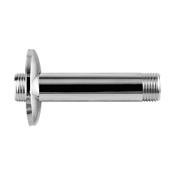 ВЫВОД Держатель для лейки верхнего душа, потолочный, высота 10 см, нерж. сталь/хром, блистер