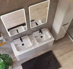 DREJA.eco Зеркало POINT, 60x80 см, сенсорный выключатель, LED-подсветка