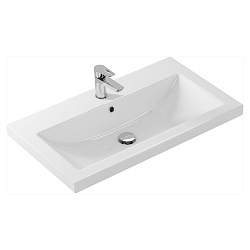 Раковина встраиваемая: COMO 80, 1 отв., белый