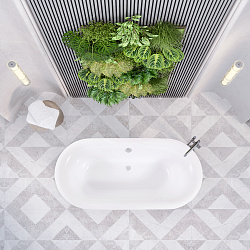 Edelweiss ванна /Nova Gel/белая/черные ножки(170см*78см*75см) Ванны/AQUA DE MARCO