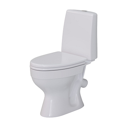 Aringa Сиена Унитаз-компакт, двухрежимная арматура, сиденье полипропилен с микролифтом, белый