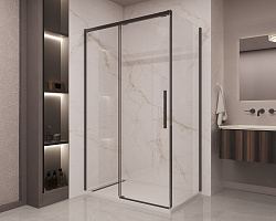 Душевой уголок Stella VSR-1ST1012CLB, 1200*1000, черный, стекло прозрачное, , шт