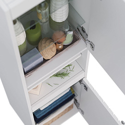 Пенал Lemark ROMANCE 35 см подвесной/напольный, 2-х дверный, открывание лев/прав, цвет корпуса, фаса