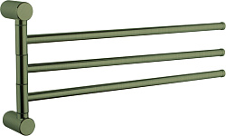 Держатель для полотенец, тройной, поворотный 400 мм, бронза HB8413-4