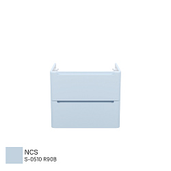 Тумба подвесная, 60 см, голубой, Edifice, IDDIS, EDI60B0i95, подходит умыв. 0106000i28