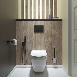 Клавиша смыва, универсальная, чёрный, Unifix, 006, IDDIS, UNI06MBi77