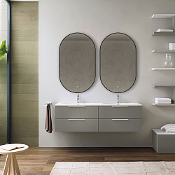 Зеркало LED VLM-3AU900B 500x900 c сенсорным выключателем и диммером, , шт