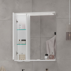 Зеркало-шкаф Lake 60 левое (белый)