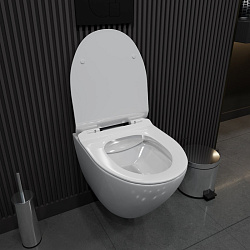 Corpa Nera Bosso S/Боссо С унитаз подвесной безободковый, быстросъемное сиденье с микролифтом, белый