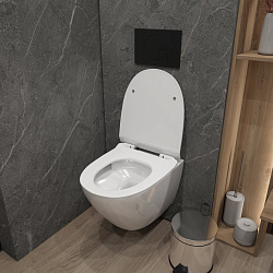 Corpa Nera Bosso S/Боссо С унитаз подвесной безободковый, торнадо, быстр.сиденье с микролифтом, белы