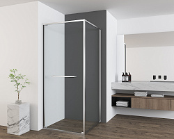 Душевой уголок Tesi VSRW-7TS9090CL, 900*900, хром, стекло прозрачное, , шт