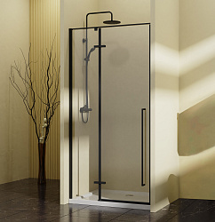 Душевая дверь Slim-N VDPH-5SN900CLB, 900, черный, стекло прозрачное, , шт