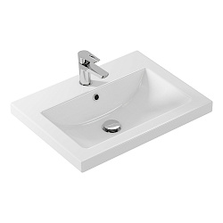 Раковина встраиваемая: COMO 60, 1 отв., белый