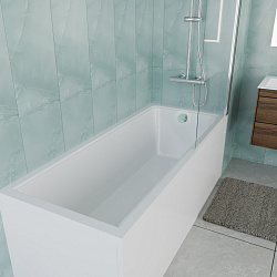 Ванна акриловая Vincea VBT-2G170-FR с каркасом 1700*700*470, пристенная, цвет белый, , шт