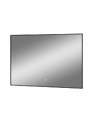 Зеркало "Amer Led" 1000*700 с фоновой подсветкой, черной окантовкой, с функцией антизапотевания