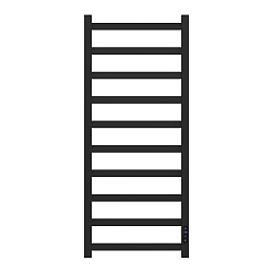 Полотенцесушитель электрический Point Атлант PN18840B П10 400x1000, диммер справа, черный