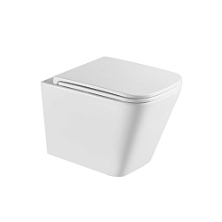 PENEDA EXPERT Комплект 3в1: Инсталляция для унитазов с кнопкой хром глянец + унитаз подвесной белый