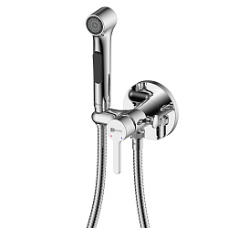 SOLO Встраиваемый смеситель с гигиеническим душем, латунь/хром, LM7174C