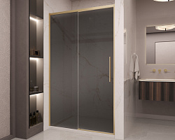 Душевая дверь Stella VDS-1ST120CGG, 1200, брашированное золото, стекло тонированное, , шт