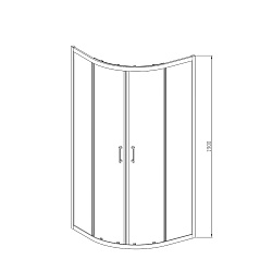 Душевой уголок Alpha VSQ-3AL800MT, 800*800, хром, стекло текстурное, , шт