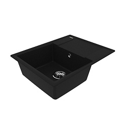 IMANDRA 640 Мойка кухонная из кварцгранита цвет: антрацит  комплектация: крепеж, сливная арматура с