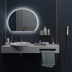 Зеркало /LED-подсветка/(60*80см)/ MOON./AQUA DE MARCO