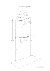 Зеркало Терра 61 Дуб Кантри