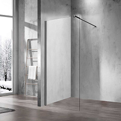 Душевая перегородка Walk-In VSW-1H600CLGM, 600*2000, вороненая сталь, стекло прозрачное, , шт