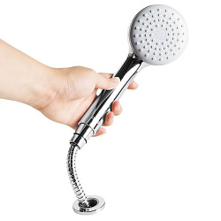 Смеситель на борт акриловой ванны на 3 отверстия, однозахватный, латунь, увеличенное никель-хромовое