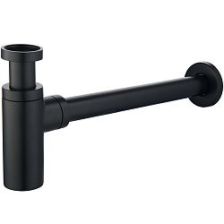 Нижний сифон ( колено) черный HB80-7