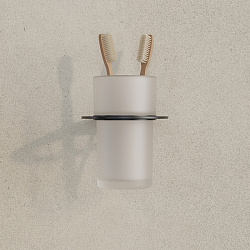 Подстаканник, нержавеющая сталь, NOА, черный матовый, IDDIS, NOABLG0i45