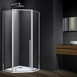 Душевой уголок Penta VSP-3P100CL, 1000*1000, хром, стекло прозрачное, , шт