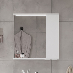 Зеркало-шкаф Lake 70 правое (белый)