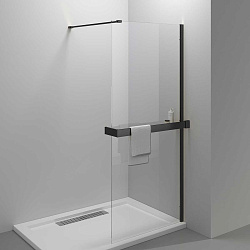 Душевая перегородка Walk-In HR VSW-4HR900CLB, 900*2000, черный, стекло прозрачное, , шт