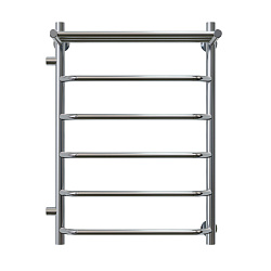 Aringa Римини полотенцесушитель водяной 50*80*50 с полкой. боковое подключение левое, хром