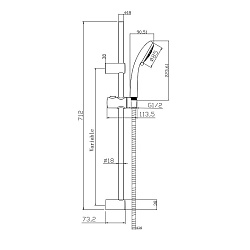 Вывод Комплект для ванной 3 в 1: смеситель для раковины и ванны FLAVIS и душевой гарнитур VIBE