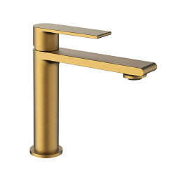 Смеситель для раковины Vogue VBF-1V1BG однорычажный, брашированное золото, , шт