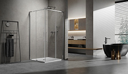 Душевой уголок Slim 8mm VSS-6SL9010CL, 1000*900, хром, стекло прозрачное, , шт