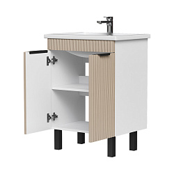 Тумба напольная Lotty 60.2D латте (Миранда 60)