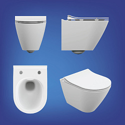 Комплект CITY SMART DPL EO slim инсталляция AQUA 50 PRIME P кнопка ACCENTO SQUARE пластик хром глянц
