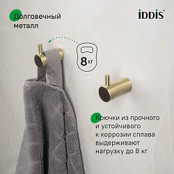 Комплект одинарных крючков, сплав металлов, Petite, матовое золото, IDDIS, PET2G02i41