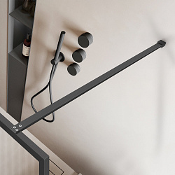 Душевая перегородка Walk-In VSW-1HP900FLGM, 900*2000, вороненая сталь, стекло рифленое, , шт