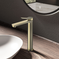 Смеситель для раковины Arco VBF-4AR02BG, брашированное золто, , шт