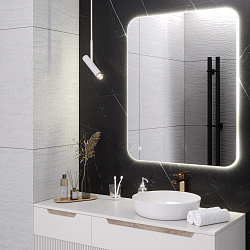 Зеркало/LED-подсветка (80см*100см)/сенсор.выключатель Milan/AQUA DE MARCO